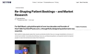 Preview of the HowToBeYourOwnPhysio.com Case Study