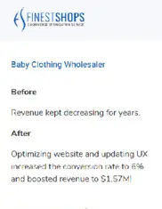Preview of the Baby Clothing Wholesaler Case Study