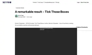 Preview of the Tick Those Boxes Case Study