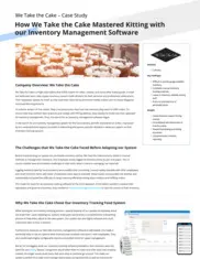 Preview of the We Take The Cake Case Study