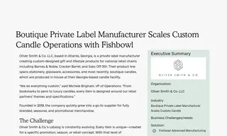 Preview of the Oliver Smith & Co Case Study