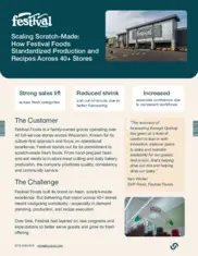 Preview of the Festival Foods Case Study