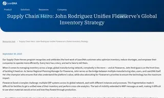 Preview of the Flowserve Case Study