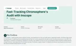 Preview of the Chronosphere Case Study