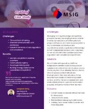 Preview of the MSIG Insurance Case Study
