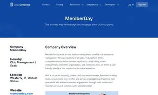 Preview of the MemberDay Case Study