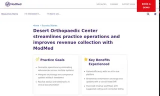 Preview of the Desert Orthopaedics Center Case Study