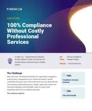 Preview of the Major U.S. Based Financial Institution Case Study