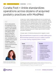 Preview of the Curalta Foot + Ankle Case Study