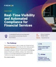 Preview of the Multinational Financial Services Organization Case Study