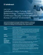 Preview of the Fortune 500 Biotechnology Company Case Study