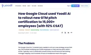 Preview of the Google Cloud Case Study