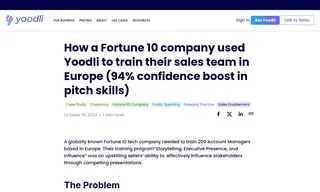 Preview of the Fortune 10 Company Case Study