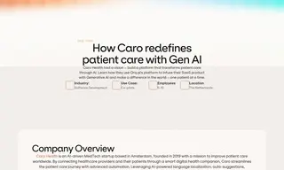 Preview of the Caro Health Case Study