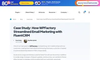 Preview of the FluentCRM Case Study