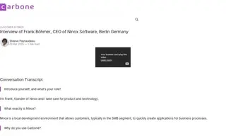 Preview of the Ninox Case Study