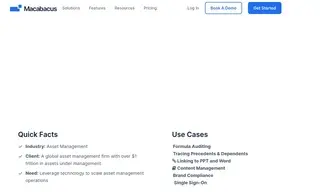 Preview of the Global Asset Management Firm Case Study