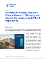 Preview of the Altru Health System Case Study