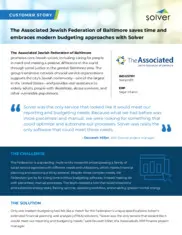 Preview of the The Associated Jewish Federation of Baltimore Case Study