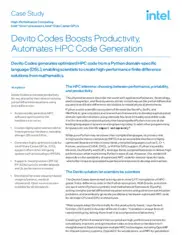 Preview of the Devito Codes Case Study