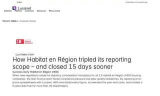 Preview of the Habitat en Région Case Study