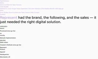 Preview of the Represent Case Study