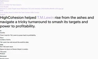 Preview of the T.M.Lewin Case Study