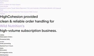 Preview of the Wild Nutrition Case Study