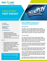 Preview of the FirstEnergy Case Study