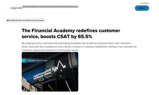 Preview of the The Financial Academy Case Study
