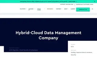 Preview of the Hybrid-Cloud Data Management Company Case Study