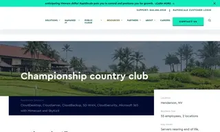 Preview of the Championship Country Club Case Study