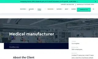 Preview of the Large Los Angeles-Based Medical Manufacturing Company Case Study
