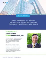 Preview of the Green Retirement, Inc. Case Study