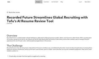 Preview of the Recorded Future Case Study