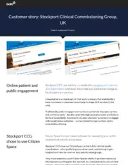 Preview of the Stockport Clinical Commissioning Group Case Study