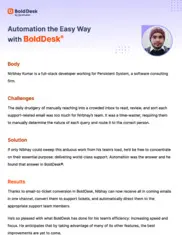 Preview of the Persistent Systems Case Study