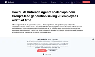 Preview of the apo.com Group Case Study