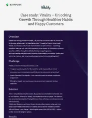 Preview of the Vitality Case Study