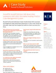 Preview of the Russell & Russell Solicitors Case Study