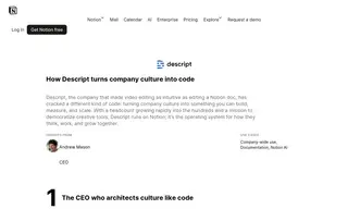 Preview of the Descript Case Study