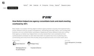 Preview of the Raw.Studio Case Study