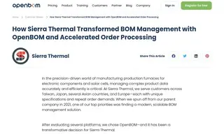Preview of the Sierra Thermal Case Study