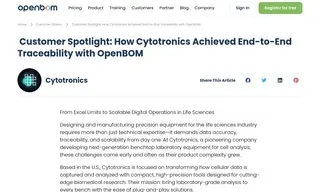 Preview of the Cytotronics Case Study