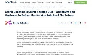 Preview of the Xtend Robotics Case Study