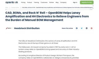 Preview of the Headstock Distribution Case Study