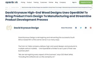 Preview of the David Krynauw Design Case Study