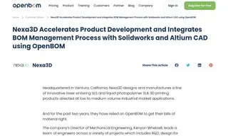 Preview of the Nexa3D Case Study