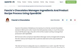 Preview of the Fascia’s Chocolates Case Study