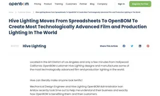 Preview of the Hive Lighting Case Study